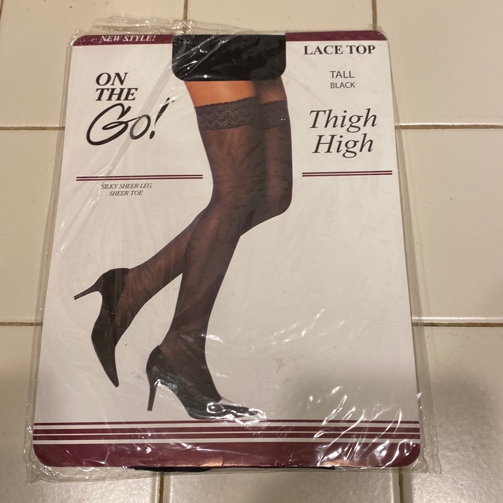 On the GO stockings black new Tall